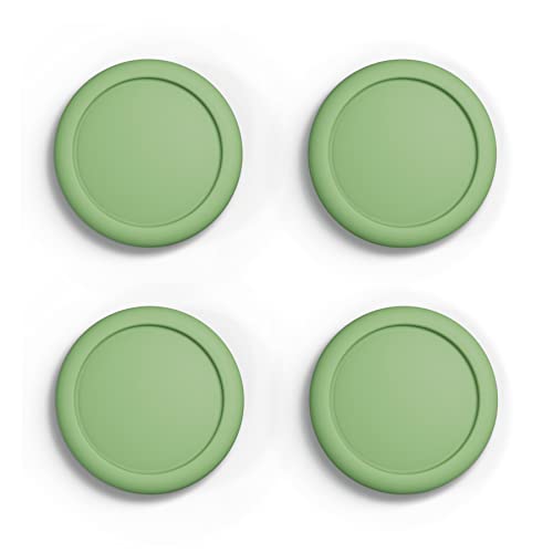 eXtremeRate PlayVital Switch Joystick Caps, Switch Lite Thumbstick Caps, Silicone Analog Cover for OLED Joycon Thumb Grips - Matcha Green - color: Matcha Green