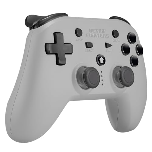 Retro Fighters Defender Next-Gen PS1 - PS2 - PS3 - PS Classic - Switch & PC Compatible Wireless Controller (Gray) - color: Gray