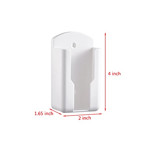 2 Pcs Wall Mount Remote Control Holder Media Player Controller Holder, Air-Conditioner Remote Tray TV Remote Organizer Caddy Box for Home Nightstand Office Desk School Supply Storage (Small,1.85inch) - size: Small,1.85inch