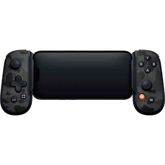 Skinit Decal Gaming Skin Compatible with Backbone One for iPhone Game Controller - Shark Teeth Grey Street Camo Design - color: Grey - CAMBPE11