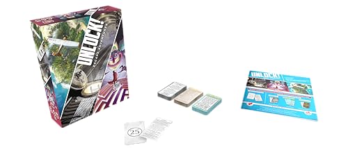 UNLOCK! Escape Adventures Card Game - Escape Room-Inspired Cooperative Adventure, Fun Family Game for Kids and Adults, Ages 10+, 1-6 Players, 1 Hour Playtime, Made by Space Cowboys