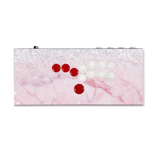 Gaming Skin Compatible with Hit Box (PS4/PC) - Girly Marble Dazzle - Premium 3M Vinyl Protective Wrap Decal Cover - Easy to Apply | Crafted in The USA by MightySkins - color: Girly Marble Dazzle