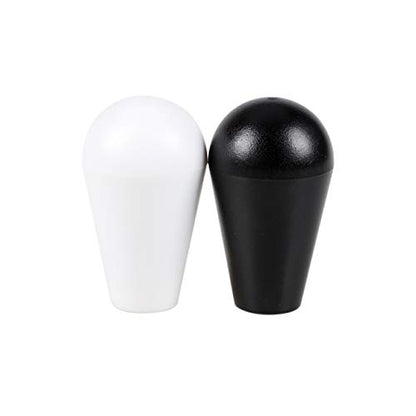 2X Arcade Joystick's Oval Balltop, Arcade Ellipse Topball Handle use for 2 Player Arcade Joystick DIY Kit Sanwa Joystick MAME Jamma Part (White & Black) - color: White & Black