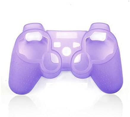 Silicone Case Soft Protective Skin Cover for PS3 Controller Gel Rubber Case Cover Replacement (Purple) - color: Purple