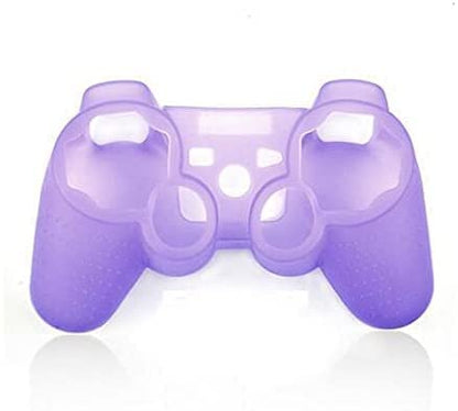 Silicone Case Soft Protective Skin Cover for PS3 Controller Gel Rubber Case Cover Replacement (Purple) - color: Purple