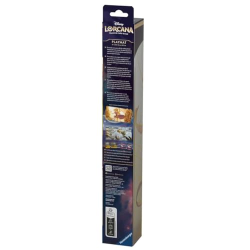 Ravensburger Disney Lorcana TCG Playmat Featuring Rapunzel – Gifted Artist by Aubrey Archer | Protects Cards | Versatile Game, Desk, or Mouse Pad | Durable Non-Slip Surface | Suitable for Ages 8+