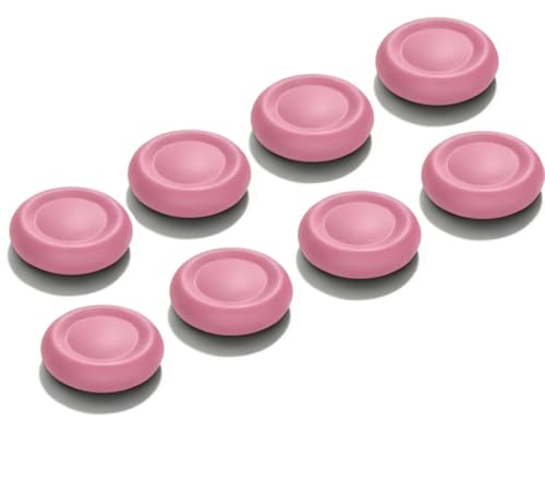 Ferkurn Replacement Thumb Grips Cap Compatible with PS5/4 Controller Edge Accessories, Anti-Slip Anti-Stickiness Anti-Scratch Joystick Caps Controller Thumbstick Grips Replacement Button, Repair Part - color: Pink