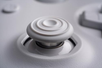 8BitDo 64 Bluetooth Controller for Analogue 3D, Switch 1/2, Windows&Android | Hall Effect Joystick, Turbo, Vibration - White - color: White
