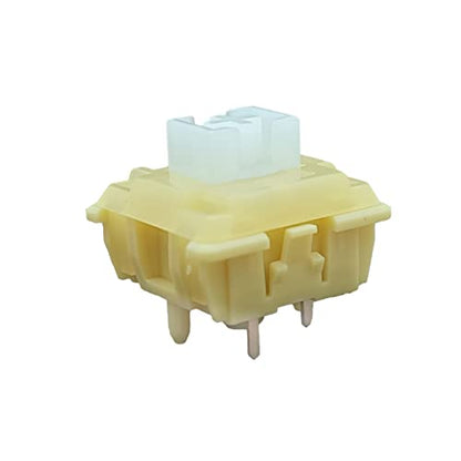 Tecsee Mechanical Keyboard Silent Shaft Switch Lubricated, Silent Linear Low Profile Yellow Medium Switch for Tablet Notebook Desktop Computer Peripheral Keyboard(70PCS Linear) - color: Linear