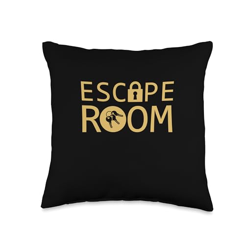 Escape Room Breakout Challenge Puzzle Game Throw Pillow - size: 16x16