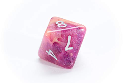 Gate Keeper Games & Dice Gatekeeper Games Aether Dice Rasberry and Cream, Multi - style: Raspberry