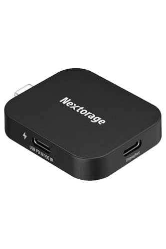 Nextorage PD & DP USB-C Adapter Compatible with Smartphones, Tablets, Laptop, Desktop PC, and More. USB C Hub Power Delivery 100W Pass-Through Charging USB Type-C DisplayPort NX-PDPA1