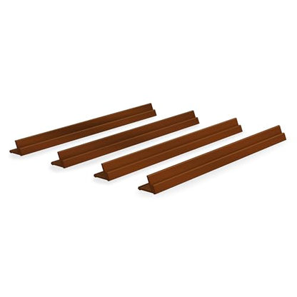 Hands Free Card Holder Stand, Non-Slip, 4 pieces, 13.4 Inches (34 cm), Made in Japan, for Card Games, Lightweight, TCG, (Dark Brown) - style: 4 Pack-Dark Brown