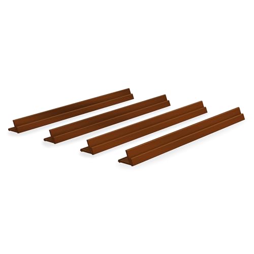 Hands Free Card Holder Stand, Non-Slip, 4 pieces, 13.4 Inches (34 cm), Made in Japan, for Card Games, Lightweight, TCG, (Dark Brown) - style: 4 Pack-Dark Brown