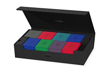 Ultimate Guard Omnihive 1000+, Deck Case for 1000 Double-Sleeved TCG Cards + 2 removable Trays, Black, Magnetic Closure & Microfiber Inner Lining - color: Black