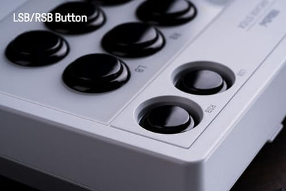 8Bitdo 2.4g Wireless Arcade Fight Stick with 3.5mm Audio Jack, Mic Mute Button & Joystick Mapping Button for Xbox Series X|S, Xbox One and Windows 10 - Officially Licensed (White) - color: White