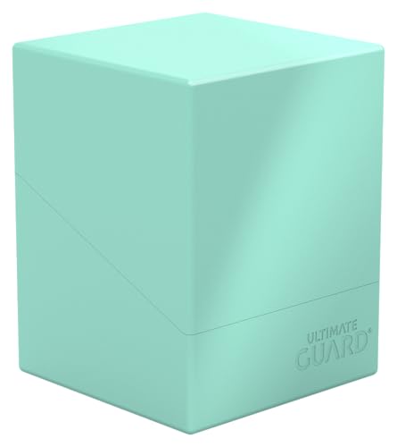 Ultimate Guard Boulder Solid 100+, Deck Case for 100 Double-Sleeved TCG Cards, Mint Green, Secure & Durable Storage for Trading Card Games, No Transparency - color: Mint Green