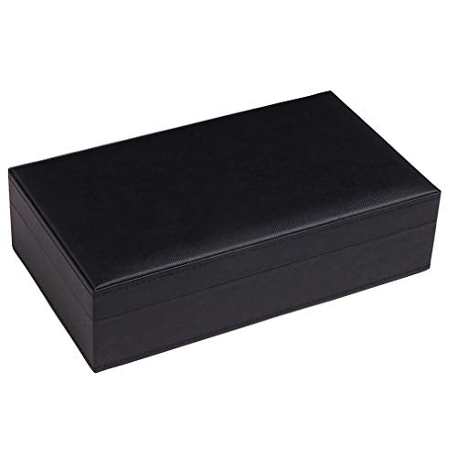 Silverman & Co. Double 6 Large Black Domino Set - Black Case