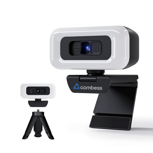 1080P Webcam for PC - PC Camera Webcam 1080P, Desktop Computer Web cam with Privacy Shutter and Tripod Autofocus, Dual Noise-USB Plug&Play,Cancelling Mics,Auto Light Correction - style: 1080P Safe Privacy Cover White