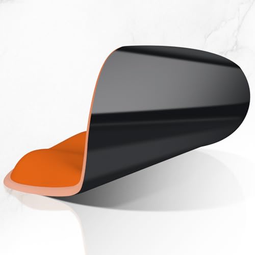 ITNRSIIET Ergonomic Mouse Pad with Wider Memory Foam Wrist Rest +17% - Curved Cushion Reduces Pressure 20%, Pain Relief, Non-Slip, Smooth, Cute Colors, 9.85 x 9 in, Peach Gradient - color: Peach Gradient
