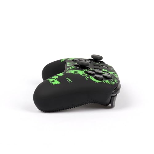 Wolf Controller Skin Cover for NS Switch Pro Controller, RALAN 1 controller skin+4 Customised Thumb Grips Caps Accessories - color: Wolf Green