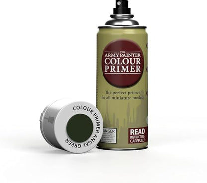 The Army Painter, Colour Primer Angel Green, 400 ml spray acrilico | Primer verde angelo per dipingere miniature Warhammer e Dungeons and Dragons - color: Angel Green