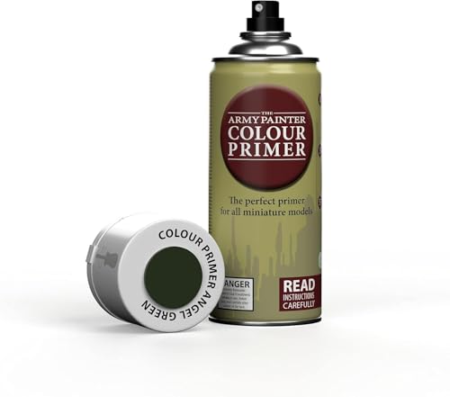 The Army Painter, Colour Primer Angel Green, 400 ml spray acrilico | Primer verde angelo per dipingere miniature Warhammer e Dungeons and Dragons - color: Angel Green