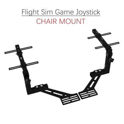 EG STARTS 2 Pack Chair Mount Hotas Mount Joystick Mount Compatible Logitech X52/X52 Pro/X56/X56 Rhino Hotas, Thrustmaster T. Flight Hotas/T.16000M FCS/TCA Officer Pack Airbus Edition, VKB Hotas Mount