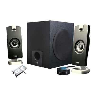 Cyber Acoustics CA-3090 2.1 Speaker System with Subwoofer with 18W of Power – Easy Setup and Convenient Controls, Great for Music, Movies, and Gaming