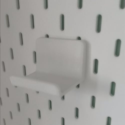 3D_ZeapoAI Headphone and Controller Holder for IKEA Skadis Pegboard Compatible with Xbox PS5 PS4 Controller 2Pcs - color: White