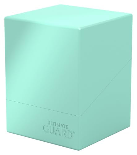 Ultimate Guard Boulder Solid 100+, Deck Case for 100 Double-Sleeved TCG Cards, Mint Green, Secure & Durable Storage for Trading Card Games, No Transparency - color: Mint Green