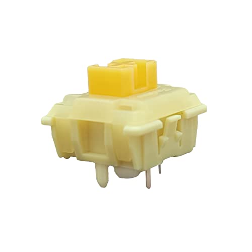 Tecsee Mechanical Keyboard Silent Shaft Switch Lubricated, Silent Tactile Low Profile Yellow Medium Switch for Tablet Notebook Desktop Computer Peripheral Keyboard(70PCS Tactile) - color: Tactile