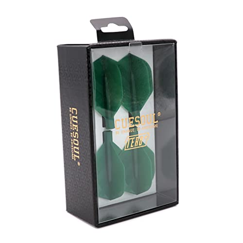 CUESOUL TERO Plus New Double Direction Telescopic and Rotating Dart Flights System-AK4 Dart Flight - color: Green