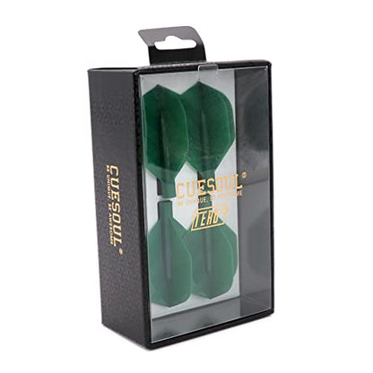 CUESOUL TERO Plus New Double Direction Telescopic and Rotating Dart Flights System-AK4 Dart Flight - color: Green