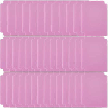 CRASPIRE Trading Card Dividers Pink Card Separator Card Sorting Tray Plastic Card Dividers Board Game Card Separator Card Deck Box Dividers for Game Organizer Storage 40sheets 2.75 x 3.7 Inch - style: 40Pcs Pink
