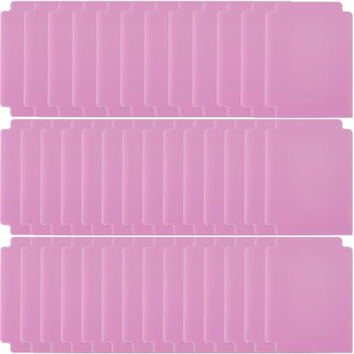 CRASPIRE Trading Card Dividers Pink Card Separator Card Sorting Tray Plastic Card Dividers Board Game Card Separator Card Deck Box Dividers for Game Organizer Storage 40sheets 2.75 x 3.7 Inch - style: 40Pcs Pink