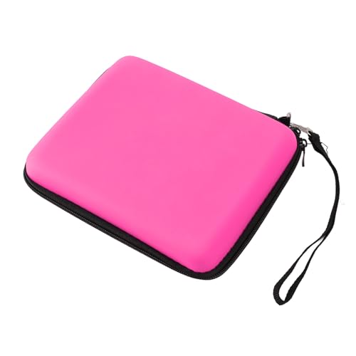 LUCKDANO Carrying Case for 2DS - Protective Hard Shell with 8 Game Card Holders - Compatible with 2DS Console Accessories Shockproof & Travel Case Portable Pouch with Wrist (#12) - color: Pink