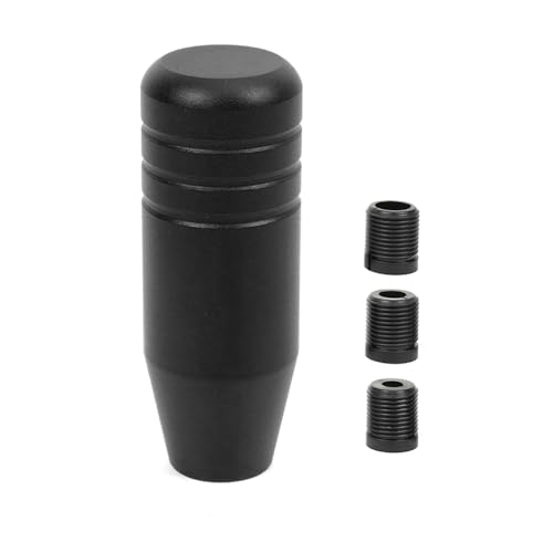 Universal 3.5inch Aluminum Alloy Shift Knob, Heavy Duty Car Gear Lever Stick Shifter Handle fit Most Automatic Manual Vehicle Black - color: Black, size: 9cm