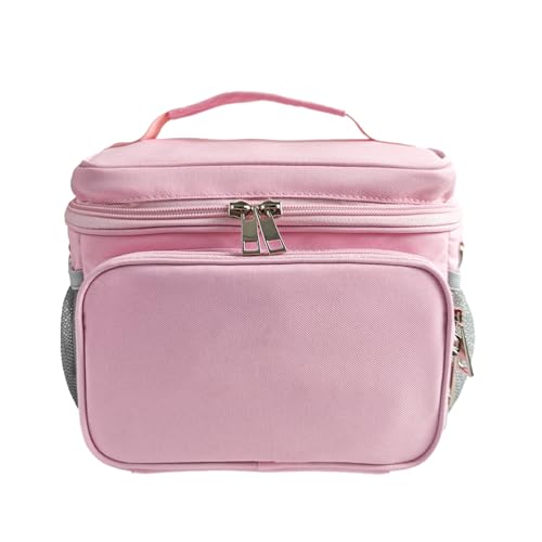 Travel Carrying Case Compatible with Yoto Player Bluetooth Speaker and Headphone Accessories, Card Holder Holds up to 80 Cards with Shoulder Strap, Bag Only (Pink) - color: Pink