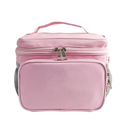 Travel Carrying Case Compatible with Yoto Player Bluetooth Speaker and Headphone Accessories, Card Holder Holds up to 80 Cards with Shoulder Strap, Bag Only (Pink) - color: Pink