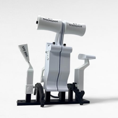 Boeing 737 White Thrust/Throttle Levers For Thrustmaster TCA Boeing Edition Throttle Quadrant