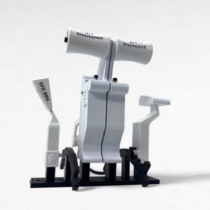 Boeing 737 White Thrust/Throttle Levers For Thrustmaster TCA Boeing Edition Throttle Quadrant