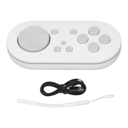 Controller, Portable Controller Enhance Learning ompatible for for Wins for Android for OS X for IOS, 14 RGB Lighting Effects, ABS Material (White) [video game]