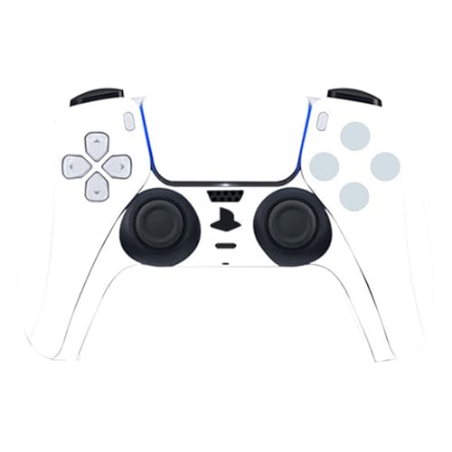 Solid Color Skin Wrap Compatible with PS5 Slim Disc Edition (White) | Console Cover Protective Sticker, Game Controller Vinyl Wrap - color: White