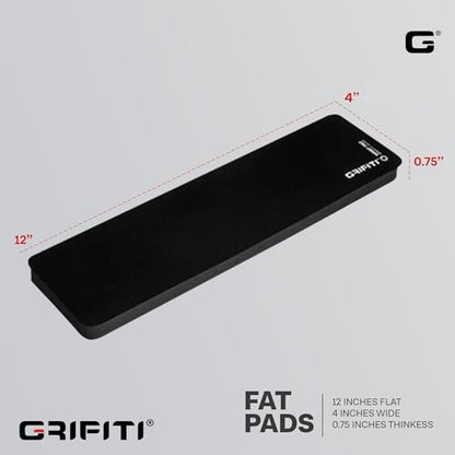 Grifiti Fat Wrist Pad 12" x 4” x 0.75" Inch Keyboard Rest Thick Small Ergonomic Computer Keyboards Hand & Palm Wrists Rests Support Carpal Tunnel Resting Pads Gaming Accessories (Wide 12 x 4 x 0.75) - size: Wide 12 x 4 x .75