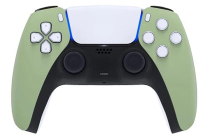 ProControllers LLC Custom Wireless Controller for PS5 - Hand Airbrushed & Multiple Designs Available (Olive Green) - color: Olive Green