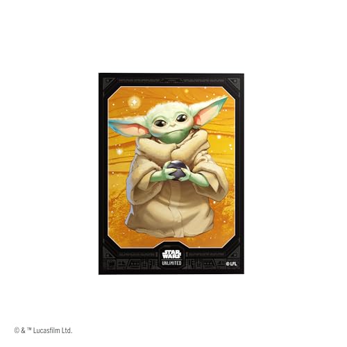 Star Wars Unlimited Grogu Art Sleeves | Gamegenic Officially Licensed Pack of 60 Art Sleeves & 2 Clear Sleeves, Optimized Size for Star Wars Unlimited TCGs and LCGs