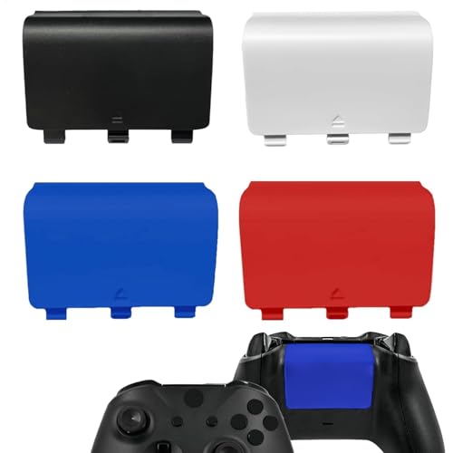 4 Pack Battery Cover for Xbox One&One S/X Controller Cover, Replacement Battery Back Cover,Back Shell Covers for Xbox One S/X,Controller(Random Colar) - color: Random Colar
