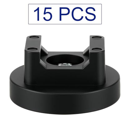 Yookeer Magnetic Zip Tie Mount Base Black Magnetic Cable Clips Wire Holder Multipurpose Cable Ties Management Base Electrical Supplies for Wire - size: 31 mm