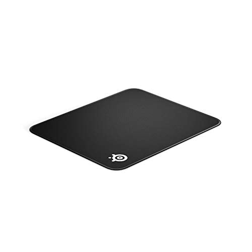 SteelSeries QcK Gaming Mouse Pad - Medium Stitched Edge Cloth - Extra Durable - Optimized For Gaming Sensors - Black - color: Black, size: Medium, style: Stitched Edge